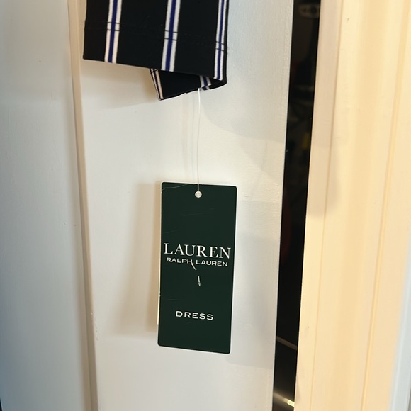 absolutely Beautiful Ralph lauren Midi Dress Black and creamy color - Picture 2 of 5